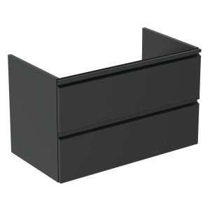 Spintelė Ideal Standard Tesi 80x44cm, du stalčiai, spalva-juoda matinė