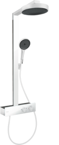Termostatinė dušo sistema HANSGROHE Rainfinity 250, 1 srovės, EcoSmart, spalva - balta matinė (matt white)