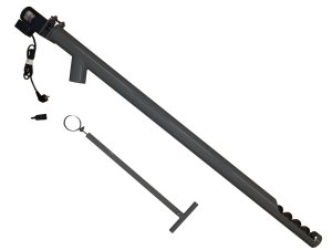 Konvejeris DRA50 degikliui A45; ilgis 1,7m; skersmuo Ø80mm