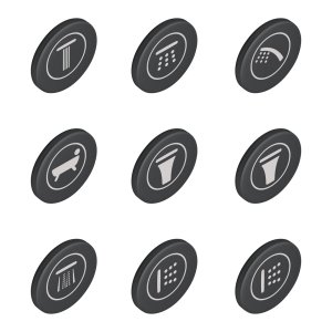 Dalis SmartControl mygtuko paspaudimui