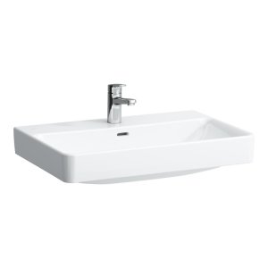 Praustuvas Laufen PRO S 700x465x95 mm, su 1 anga maišytuvui viduryje, spalva - balta LCC (LAUFEN Clean Coat)