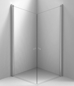 Dušo durys Mode 80x200cm skaidrus stiklas anoduotas profilis