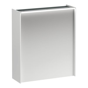 Spintelė veidrodinė Laufen LANI 620x210x715mm, 1 durelės, lankstai kairėje, horizontalus LED šviestuvas, 2 stiklinės lentynėlės, 1 el. lizdas
