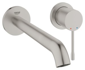 Praustuvo maišytuvas iš sienos GROHE Essence 230 mm ilgio, nerūdijančio plieno spalvos