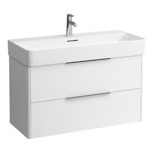 Spintelė praustuvui Laufen BASE 930x390x530 mm, su dviem stalčiais, praustuvui 810287, spalva- balta matinė