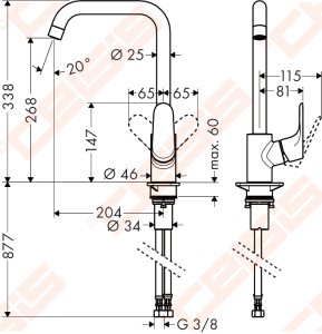 Plautuvės maišytuvas HANSGROHE Focus