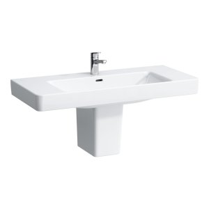 Praustuvas Laufen PRO S 1050x465x95 mm, plačiais kraštais, su 1 anga maišytuvui viduryje