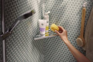 Kampinė lentyna Hansgrohe AddStoris S, chromo spalva