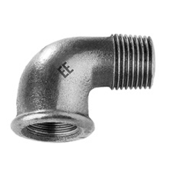 Ketinė cinkuota 90° alkūnė EE 92 Dn1.1/2"