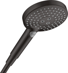 Rankinė dušo galva HANSGROHE Raindance Select S 120, 3 srovių, spalva - juoda matinė (matt black)