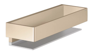 Dušo krepšelis Keuco Edition11, tvirtinamas prie sienos, brushed bronze/anoduotas aliuminis