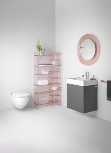 Rankšluosčių laikiklis Laufen KARTELL Rail 600x75x40 mm, plastikas, spalva - dūmo pilka