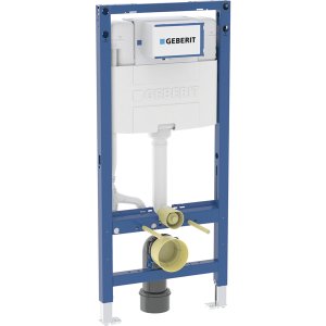 Potinkinis WC montavimo rėmas Geberit Duofix su Omega bakeliu 112x12cm, pakabinamam unitazui, 6/3 l, reguliuojamas iki 2/4 l