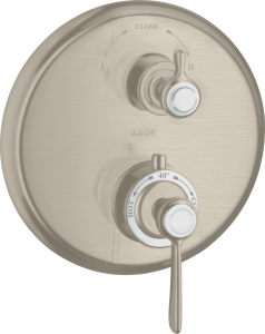 Dekoratyvinė dalis AXOR Montreux termostatiniam potinkiniams maišytuvui, 2 funkcijų, nerūdijančio plieno spalvos (Stainless Steel Optic)