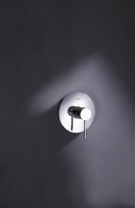 Dekoratyvinė dalis AXOR Starck potinkiniam maišytuvui, 1 funkcijos, šlifuoto juodo chromo spalvos (Brushed Black Chrome)