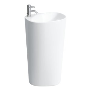 Praustuvas Laufen PALOMBA 525x435x900 mm, statomas, su 1 anga maišytuvui ir jungimo prie sienos moduliu