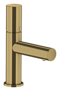 Praustuvo maišytuvas AXOR Uno 80 su dugno vožtuvu, šlifuoto žalvario spalvos (Brushed Brass)