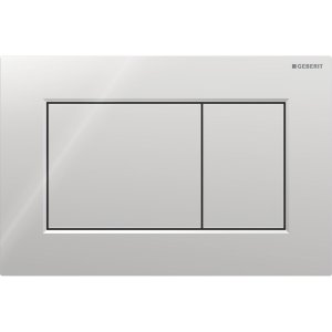 Vandens nuleidimo mygtukas Geberit Sigma01 Square, chromas blizgus