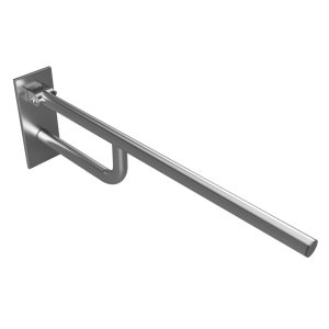 Atlenkiama atrama Bemeta Help 760 mm, su tvirtinimo apdaila, nerūdijančio plieno matinė