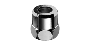 Veržlė SCHELL 3/8" x Ø10 mm, vidinis sriegis su tarpine, chromuota