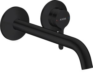 Praustuvo maišytuvas AXOR One 220 mm, iš sienos, matinis juodas