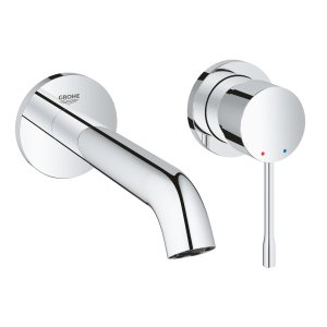 Praustuvo maišytuvas iš sienos GROHE Essence 183mm ilgio, chromo spalvos 