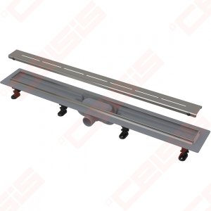 Dušo latakas Alcadrain APZ18 Simple su nerūdijančio plieno grotelėmis, 950 mm, plastikinis