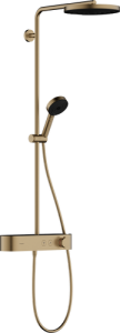 Termostatinė dušo sistema HANSGROHE Pulsify S 260, 1 srovės, EcoSmart, spalva - šlifuotos bronzos (brushed bronze)