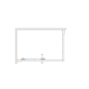 Dušo kabina Brasta Glass LAIMA 1285-1300x785-800x2000 skaidrus stiklas