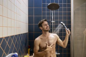 Termostatinė dušo sistema HANSGROHE Activera S 240, 1 srovės, EcoSmart, spalva - chromo (chrome)