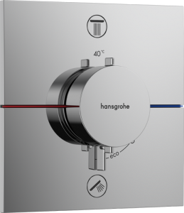 Dekoratyvinė dalis potinkiniam termostatiniam dušo maišytuvui HANSGROHE ShowerSelect Comfort E, 2 funkcijos, spalva - chromo