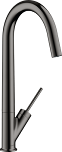Plautuvės maišytuvas AXOR Starck 300 su sukiojamu snapu, poliruoto juodo chromo spalvos (Polished Black Chrome)