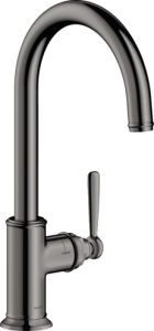 Plautuvės maišytuvas AXOR Montreux 260 su sukiojamu snapu, poliruoto juodo chromo spalvos (Polished Black Chrome)