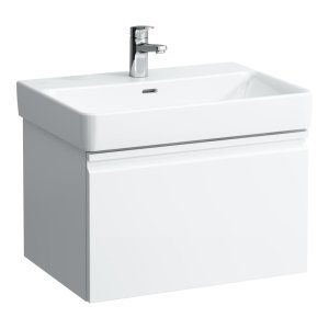 Praustuvas Laufen PRO S 650x465x95 mm, be angos maišytuvui, be perlajos, su uždengtu perlajos kanalu, spalva - balta LCC (LAUFEN Clean Coat) 