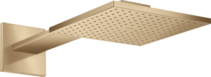 Dušo galva su laikikliu iš sienos AXOR ShowerSolutions 250/250 1jet, šlifuotos bronzos spalvos (Brushed Bronze)