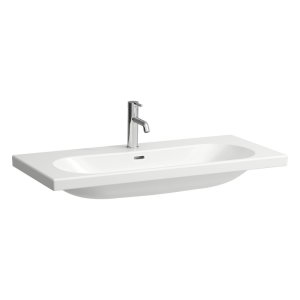 Praustuvas Laufen LUA 1000x460x180 mm, šlifuota apačia, su 1 anga maišytuvui viduryje
