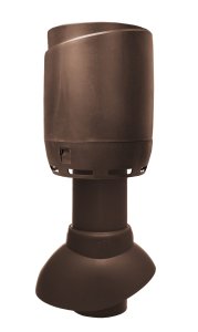 Ventiliacijos kaminėlis su gaubtu Vilpe Flow 110P-300 rudas