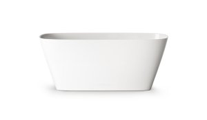 Vonia DUNA 1500x650, akmens masės balta