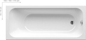 Vonia Ravak Chrome 170x75 cm