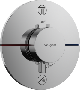 Dekoratyvinė dalis potinkiniam termostatiniam dušo maišytuvui HANSGROHE ShowerSelect Comfort S, 2 funkcijos, spalva - chromo
