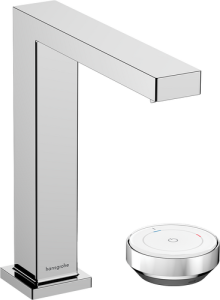Praustuvo maišytuvas HANSGROHE Tecturis E 150 dviejų dalių, CoolStart EcoSmart+, su dugno vožtuvu, spalva - chromo (chrome)