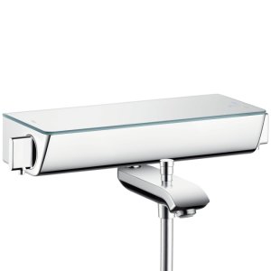 Termostatinis vonios/dušo maišytuvas HANSGROHE Ecostat Select, spalva - balta/chromo