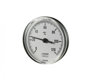 Termometras D63 1/2'' 50 mm 0 °C - 120°C