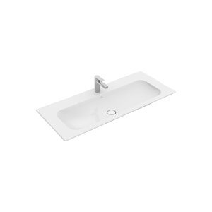 Praustuvas VILLEROY&BOCH Finion 1200x500mm, skylė maišytuvui, „Ceramicplus“ danga