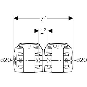 Mova PPSU d20mm, Geberit Flowfit