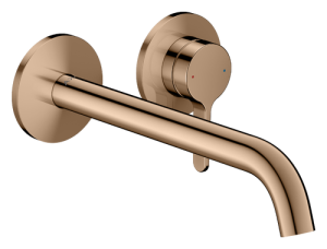 Praustuvo maišytuvas AXOR One 220 mm, iš sienos, poliruoto raudono aukso spalva (Polished Red Gold)