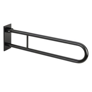 Atrama atlenkiama  Bemeta 813 mm. Juoda su tvirtinimo apdaila 