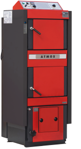 Katilas Atmos DC18SP; 4,5-20kW (tinka kūrenti malkomis ir medienos granulėmis)