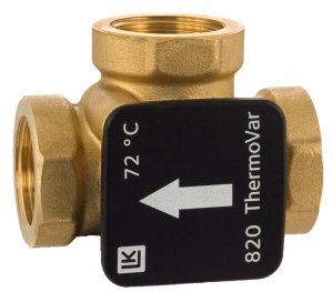 3-eigis termostatinis 72°C vožtuvas LK 820; Kvs9; Dn25; (bronza)