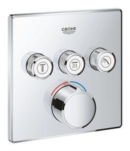 Dekoratyvinė dalis maišytuvui GROHE Smart Control 3 taškai, kvadratinė